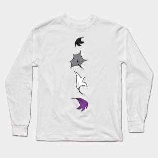 Heartstopper leaves Line - asexual pride Long Sleeve T-Shirt